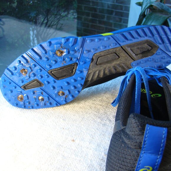 ASICS blue Hyper Xc 2 Track Shoes running (1093A080) S 10.5 M - Picture 6 of 8